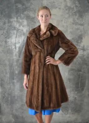 1950s Brown Mink Schiaparelli Paris