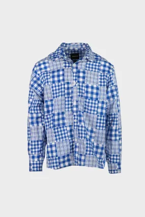 Afterthoughts Shirt - Blue Madras Patchwork