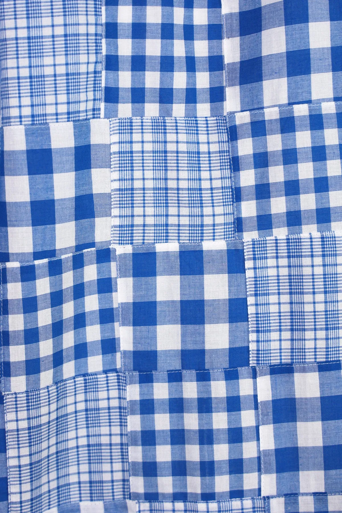 Afterthoughts Shirt - Blue Madras Patchwork