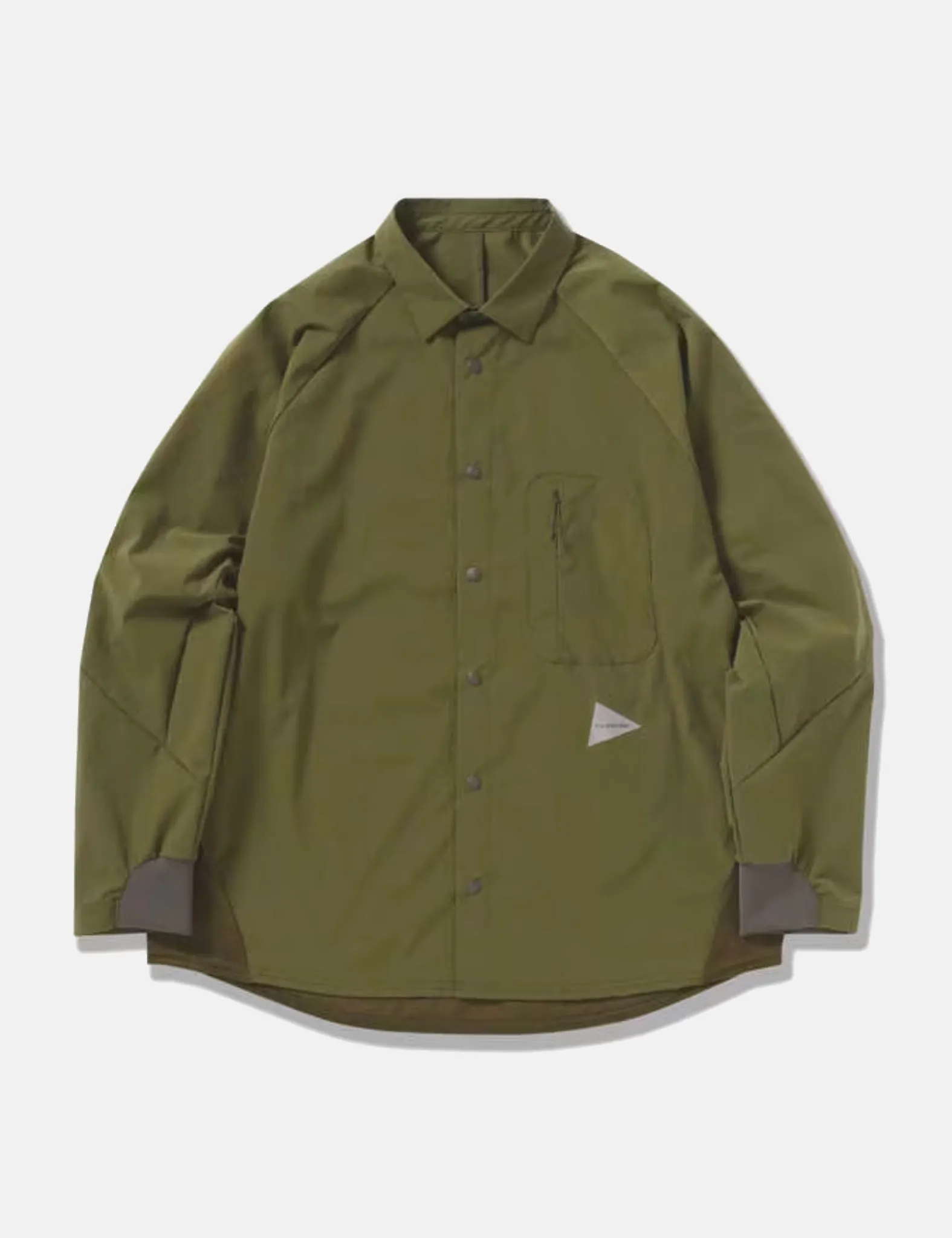 and Wander Fleece Base Long Sleeve Shirt - Khaki Green