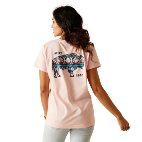 Ariat Ladies Granger Blushing Rose Buffalo Print T-Shirt 10048645