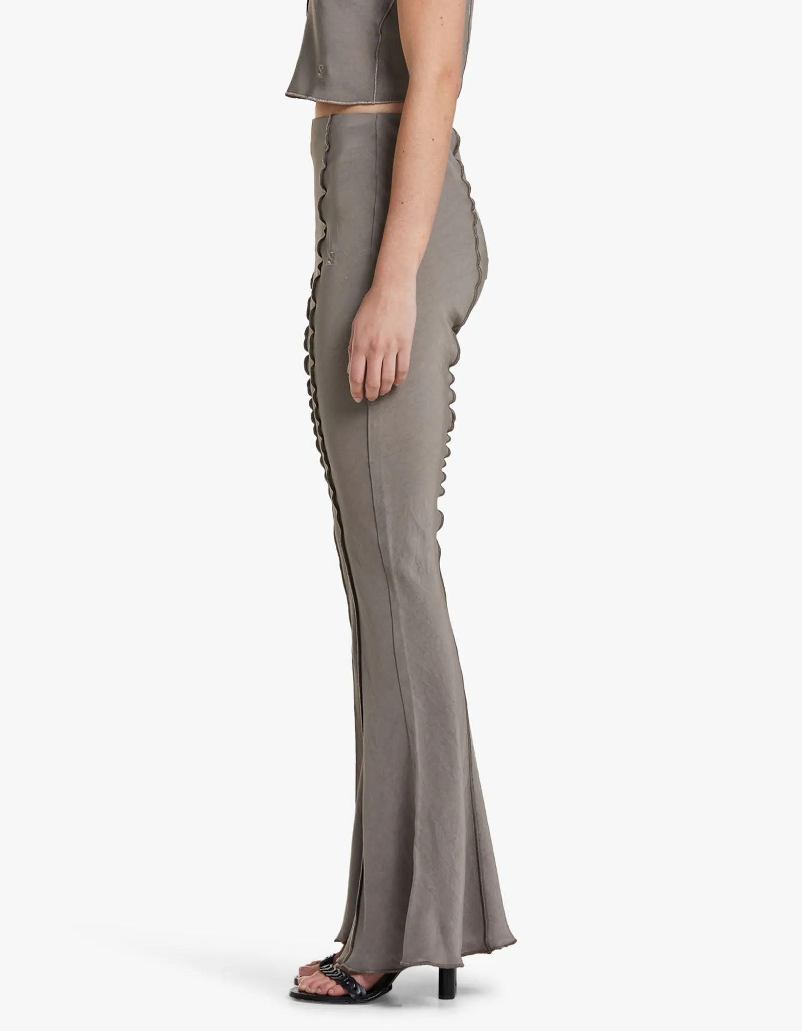 Babylock Flare Trousers - Taupe