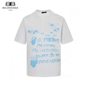 Balenciaga Save the Date White T-Shirt