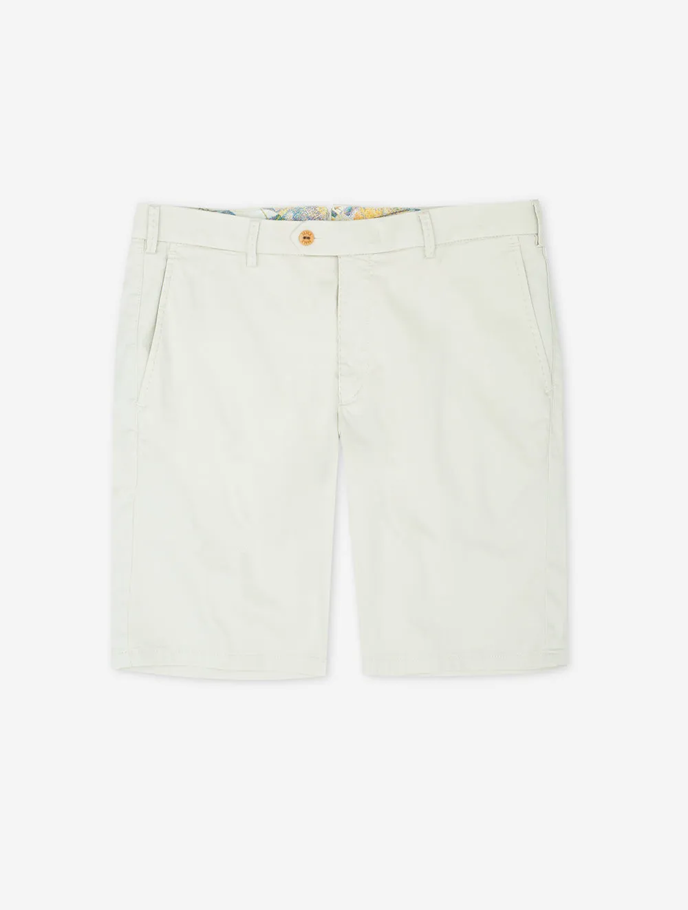 Beige Pegasus Cotton Chino Shorts