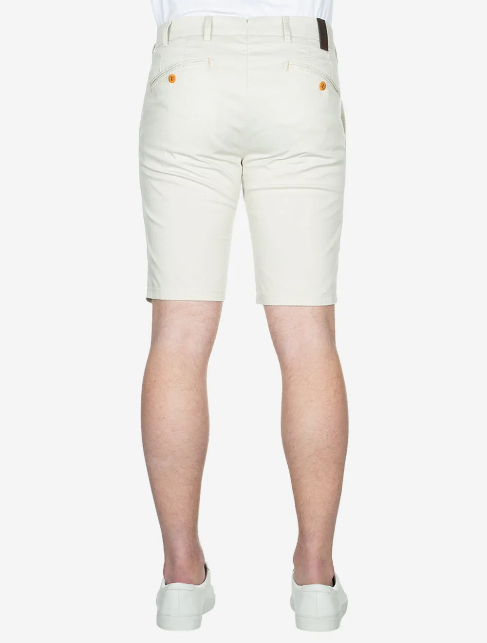 Beige Pegasus Cotton Chino Shorts