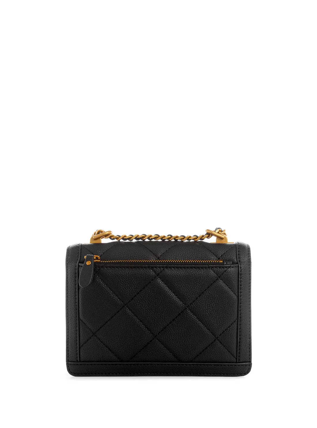 Black Quilted Abey Convertible Crossbody Bag