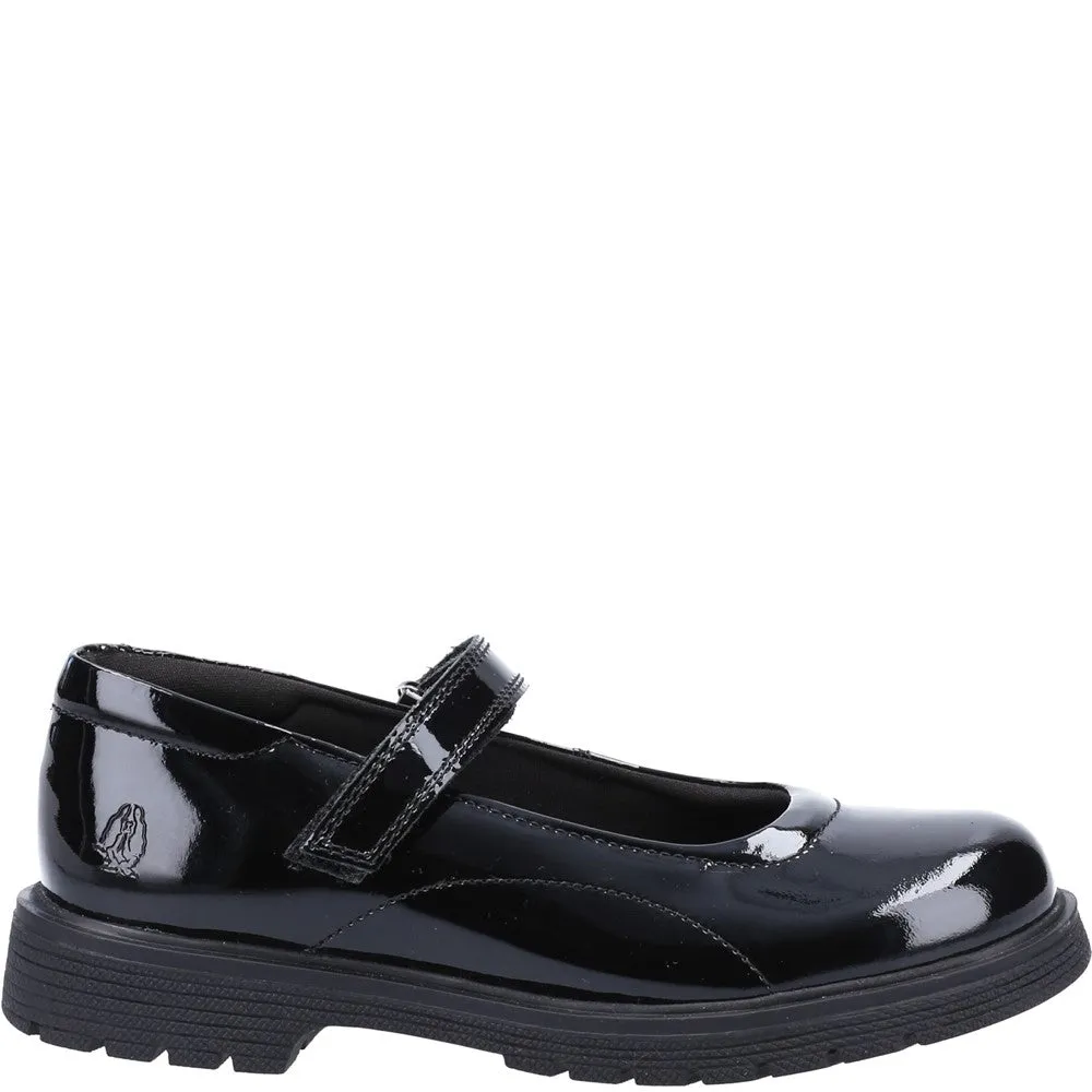 Black Tally Junior Patent School Shoes