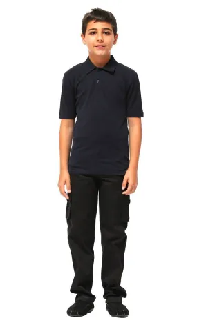 Boys Cotton Short Sleeve Uniform Polo