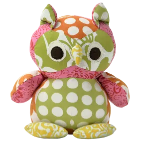 Bright Spring Scrappy Patchwork Owl