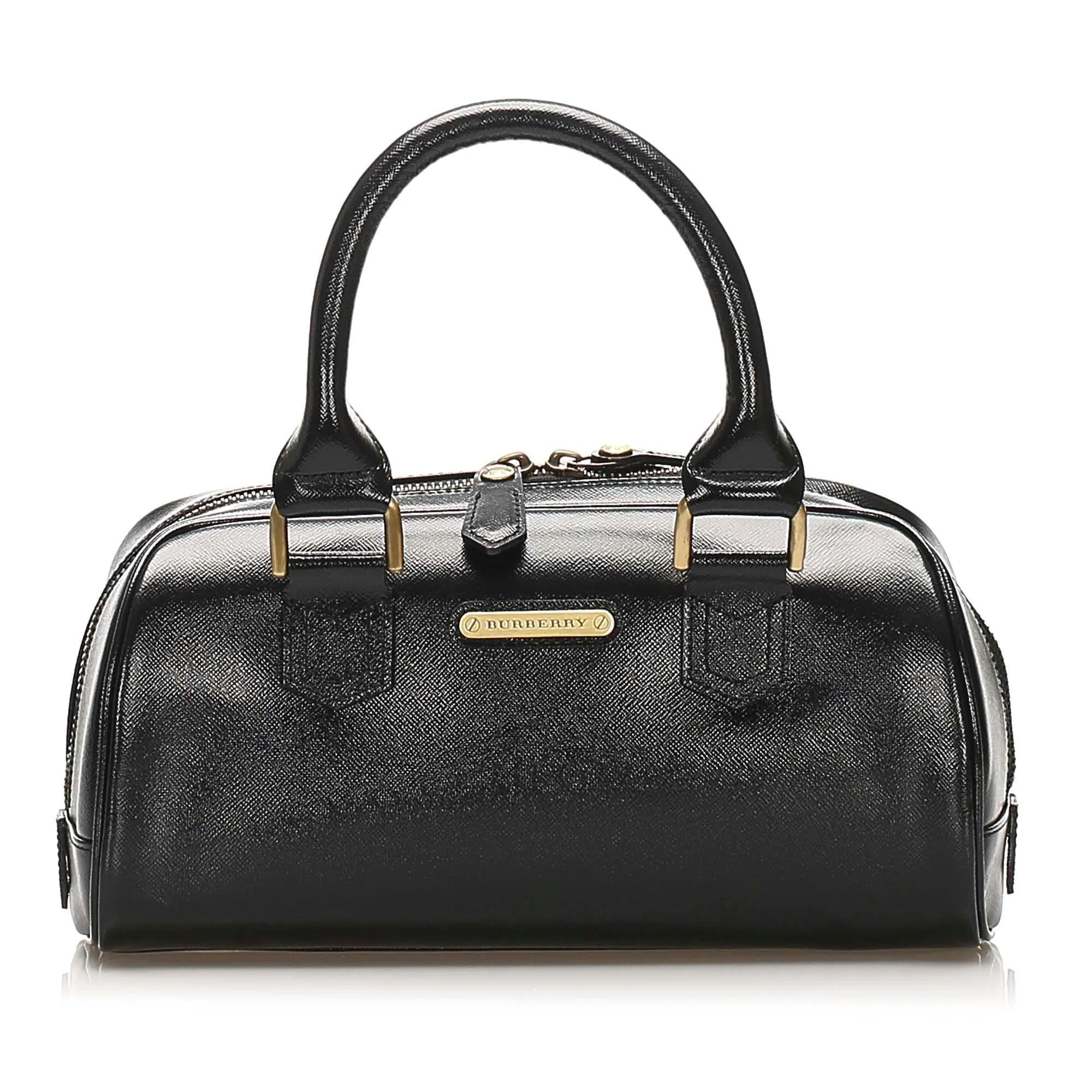 Burberry Leather Handbag (SHG-12680)