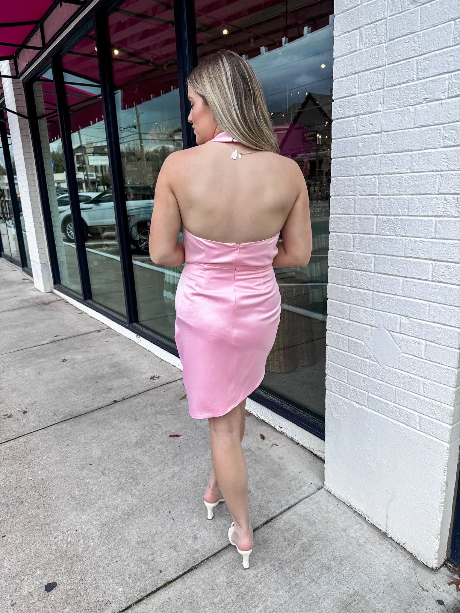 Camo Dress- Baby Pink