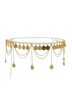 Coin Fringe Waist Chain