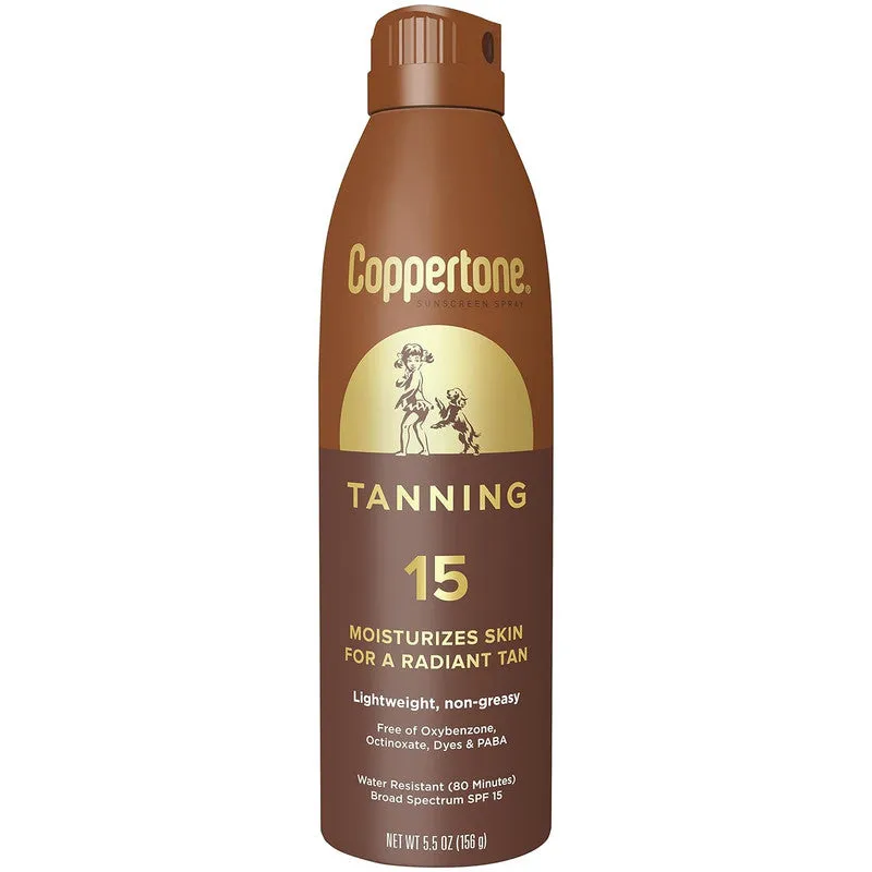 Coppertone Tanning Sunscreen Spray SPF 15