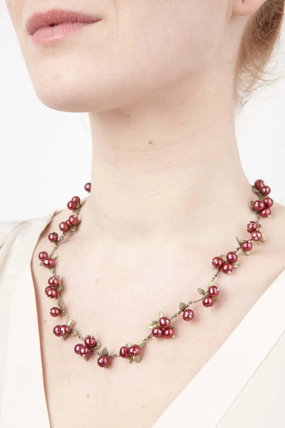 Cranberry Necklace - Cluster