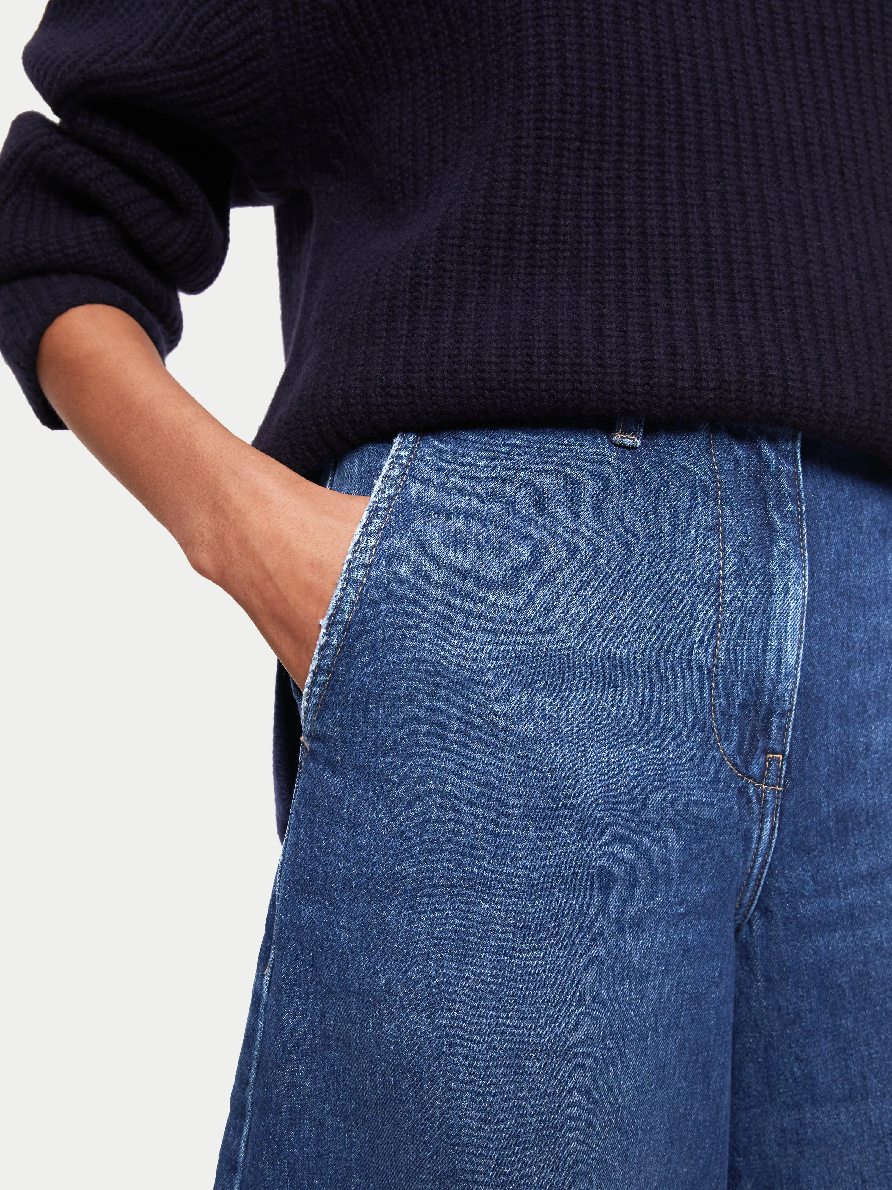 Denim Culotte | Vintage Mid Blue