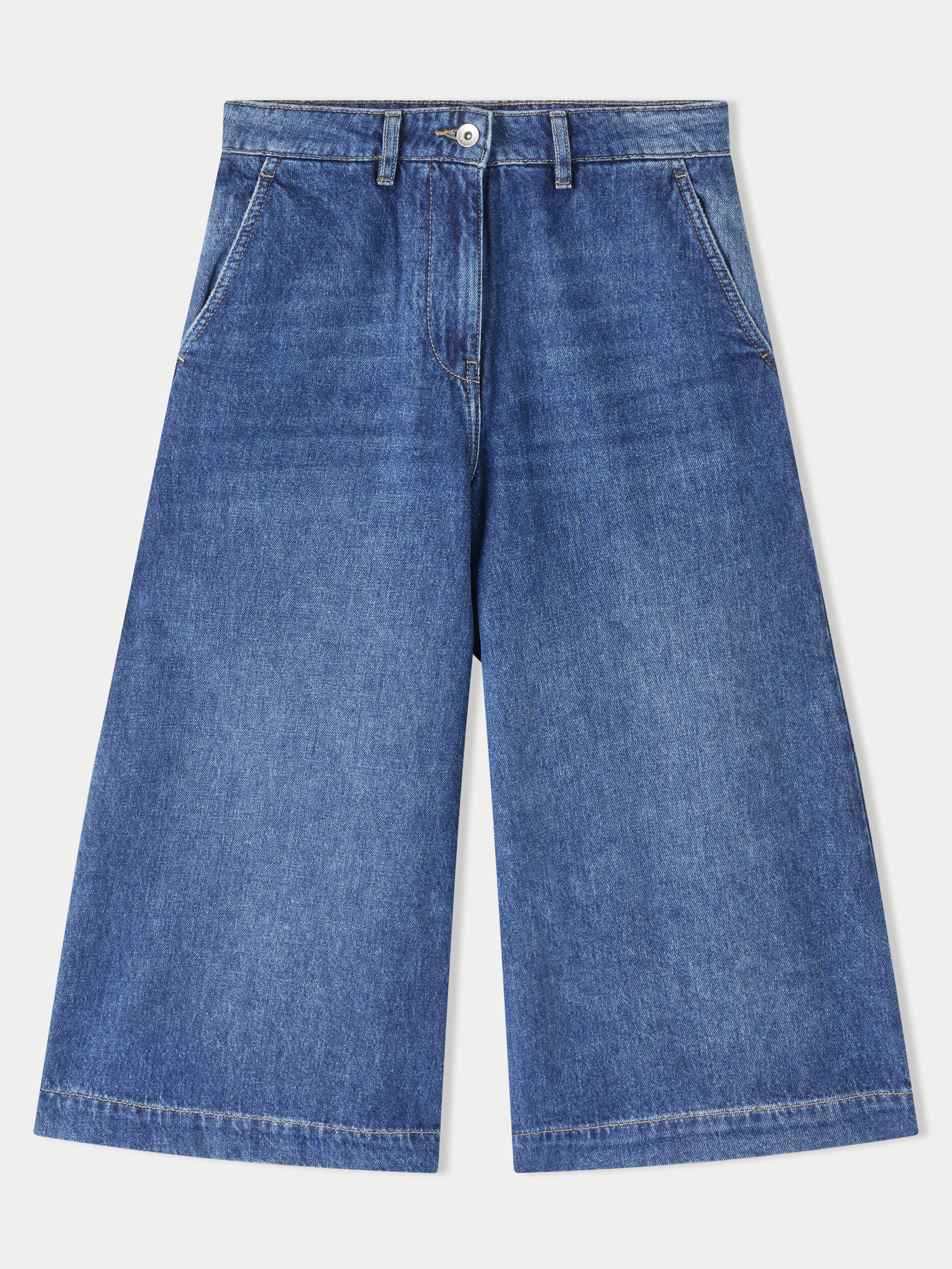 Denim Culotte | Vintage Mid Blue