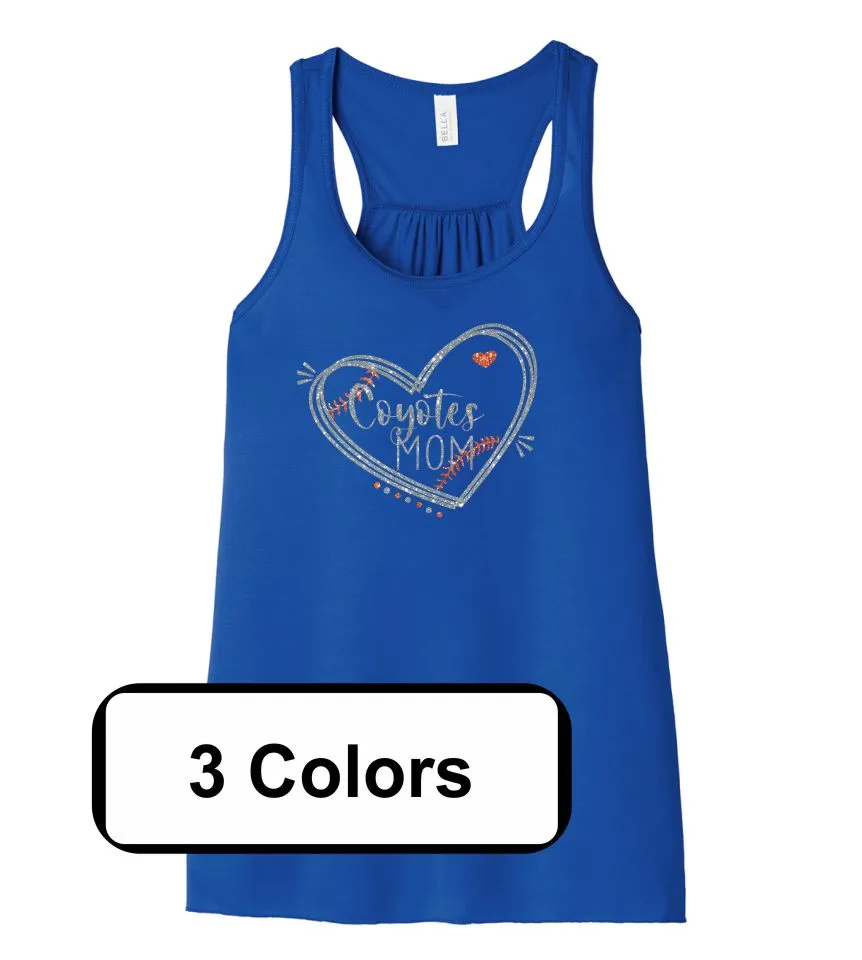 EC Coyotes Flowy Tank- 4 designs- Matte or Glitter