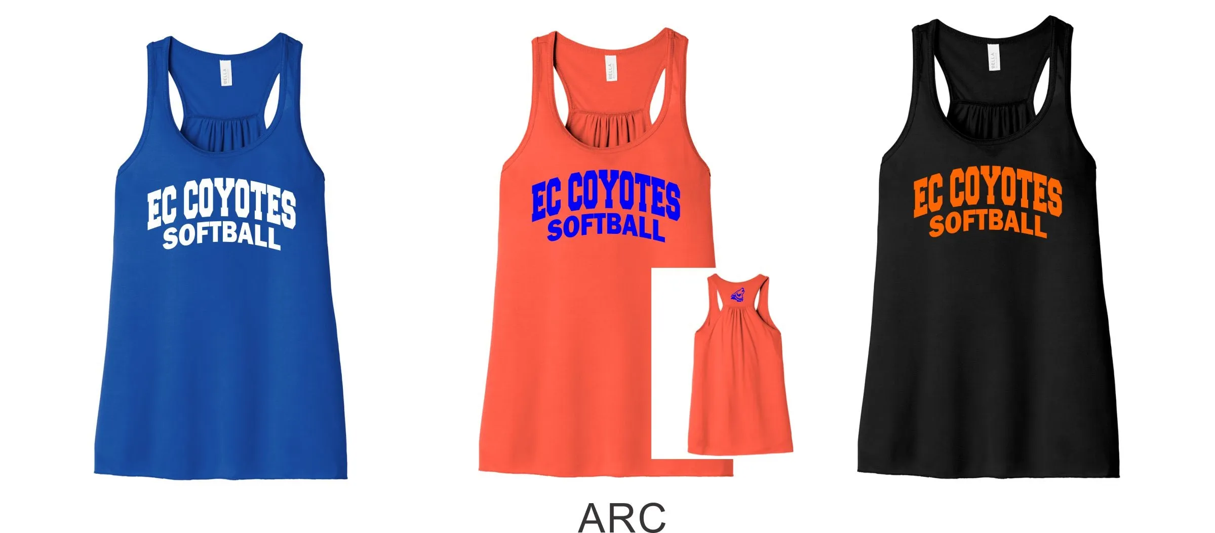 EC Coyotes Flowy Tank- 4 designs- Matte or Glitter