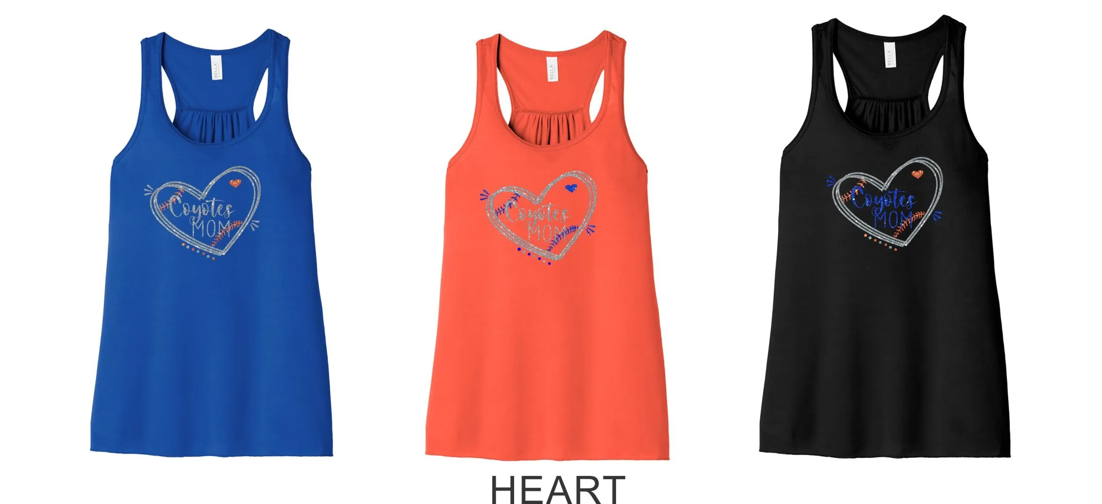 EC Coyotes Flowy Tank- 4 designs- Matte or Glitter