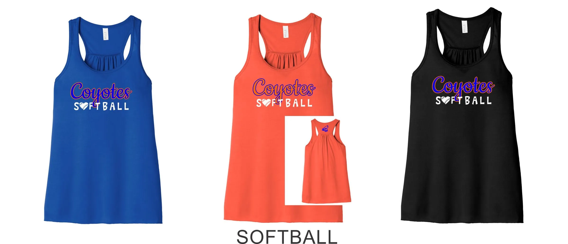 EC Coyotes Flowy Tank- 4 designs- Matte or Glitter