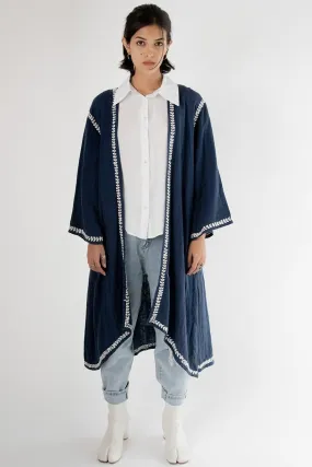 Embroidered Kimono Coat Miki