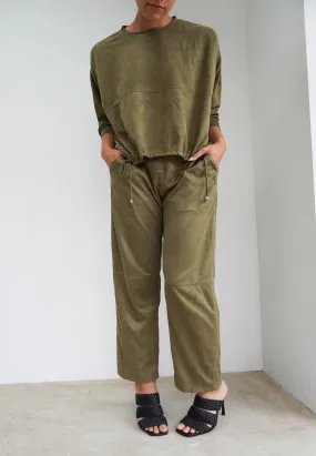 EON TROUSERS MOSS GREEN