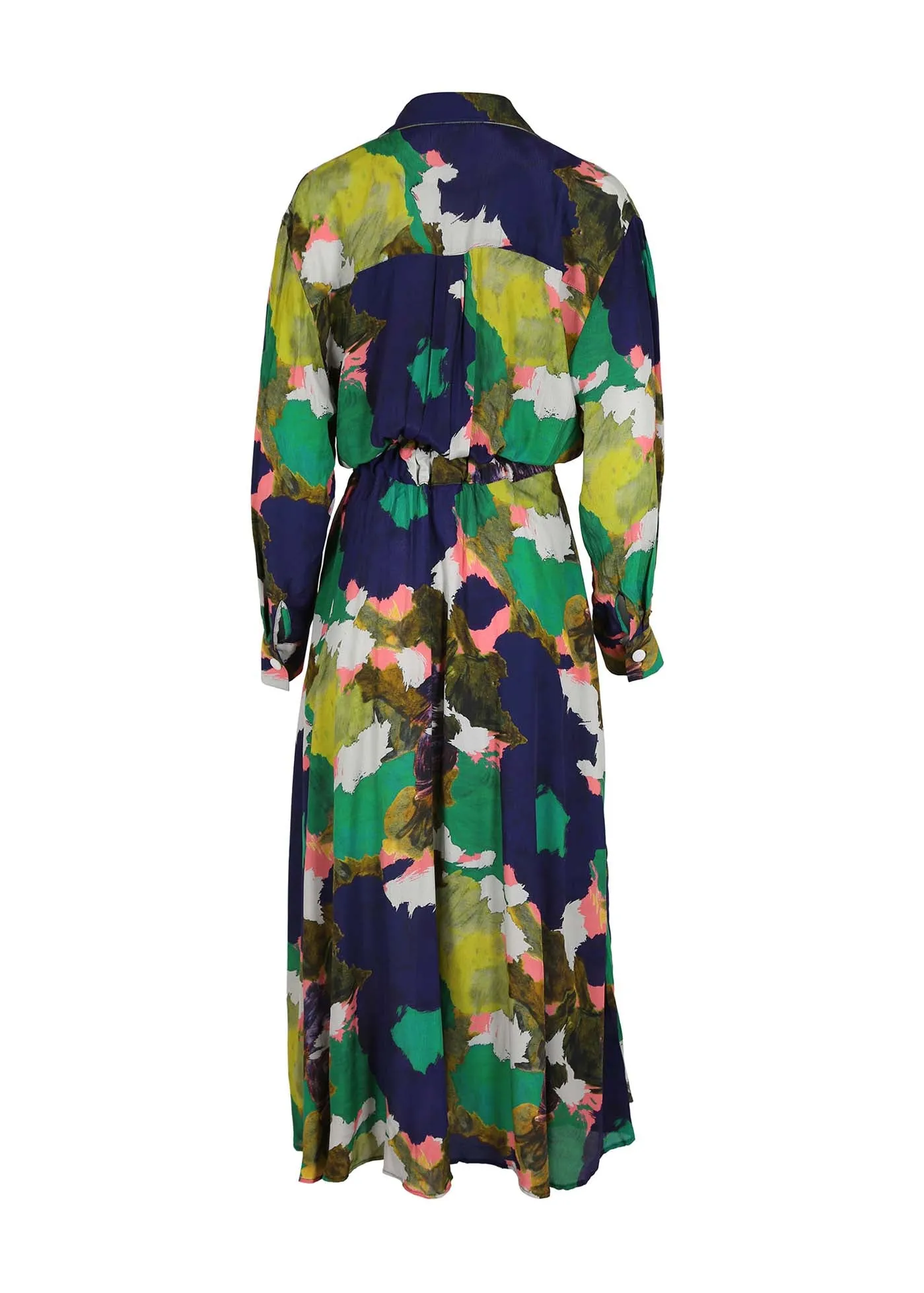 Fiorella Parisian Midi Wrap Dress Forest in Viscose