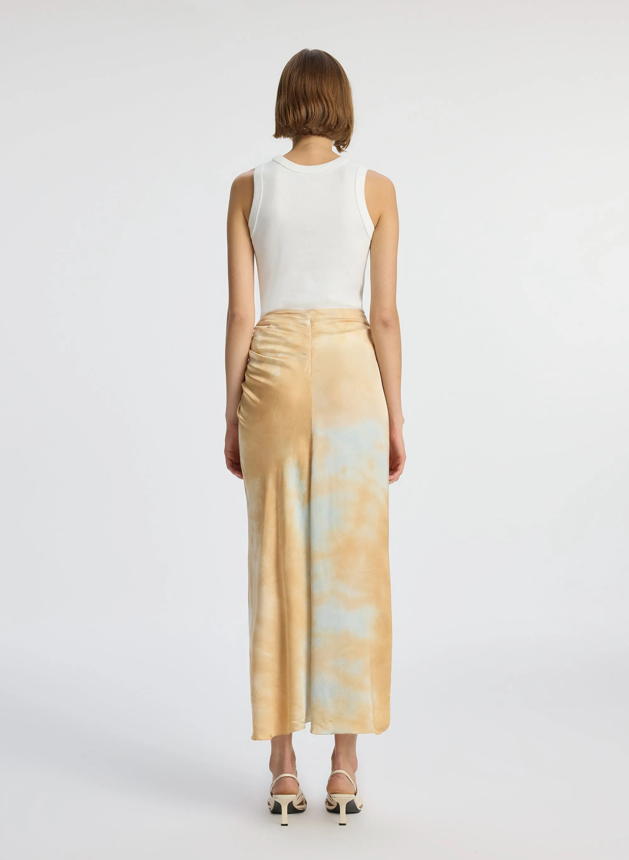 Grace Satin Midi Skirt