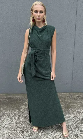 HOSS Cowl Maxi Dress - Emerald Green