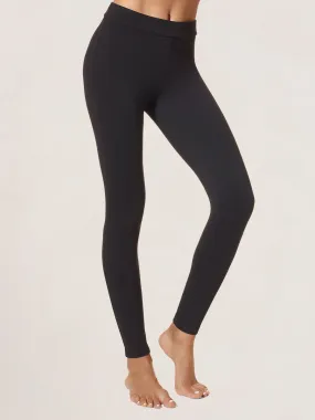 Hue® Wide Waistband Blackout Cotton Leggings