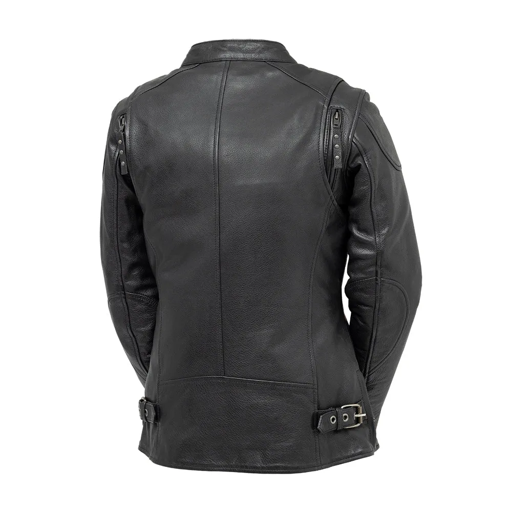 Jewel - Women's Motorcycle Leather Jacket