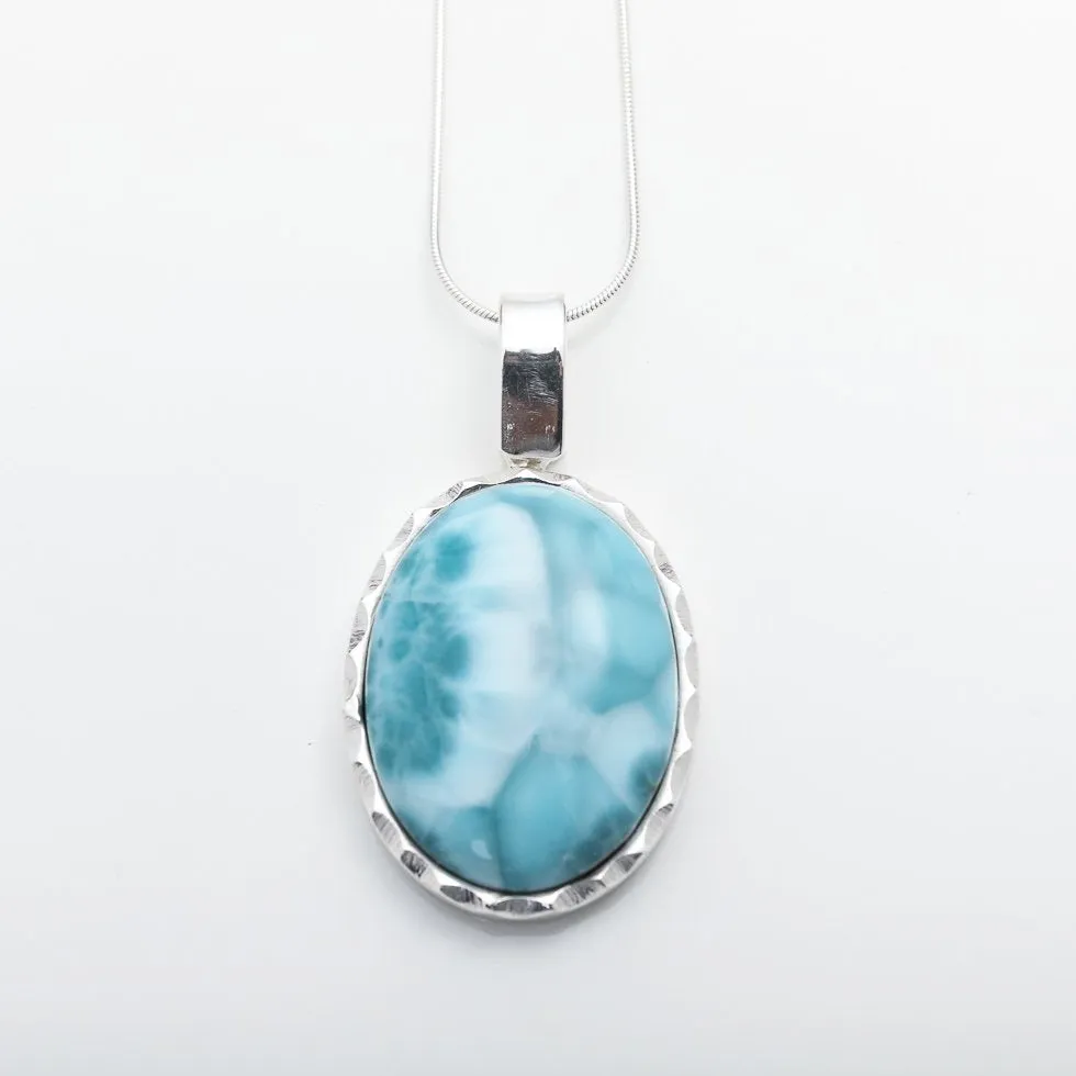 Larimar Oval Pendant Hazel