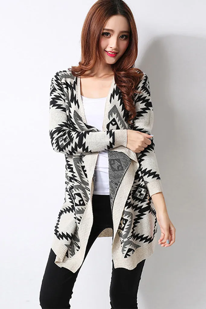 Long Sleeve Knit Cardigan