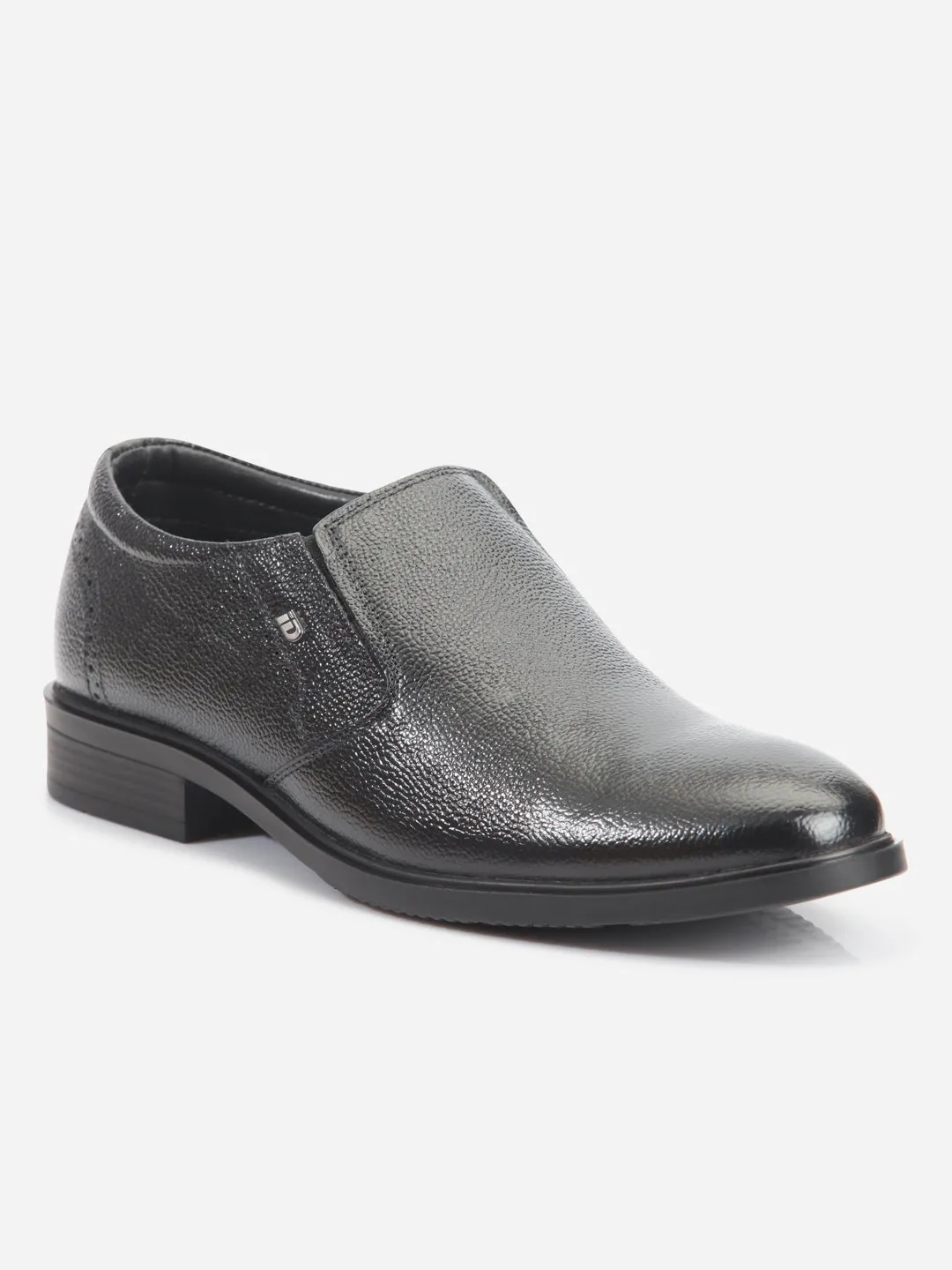 Men's Black Comfort fit Round Toe Slip On (ID2218)