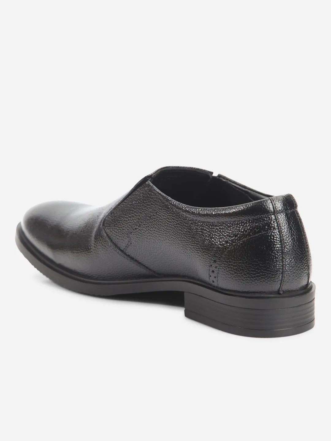 Men's Black Comfort fit Round Toe Slip On (ID2218)