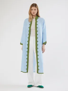 Moroccan linen coat