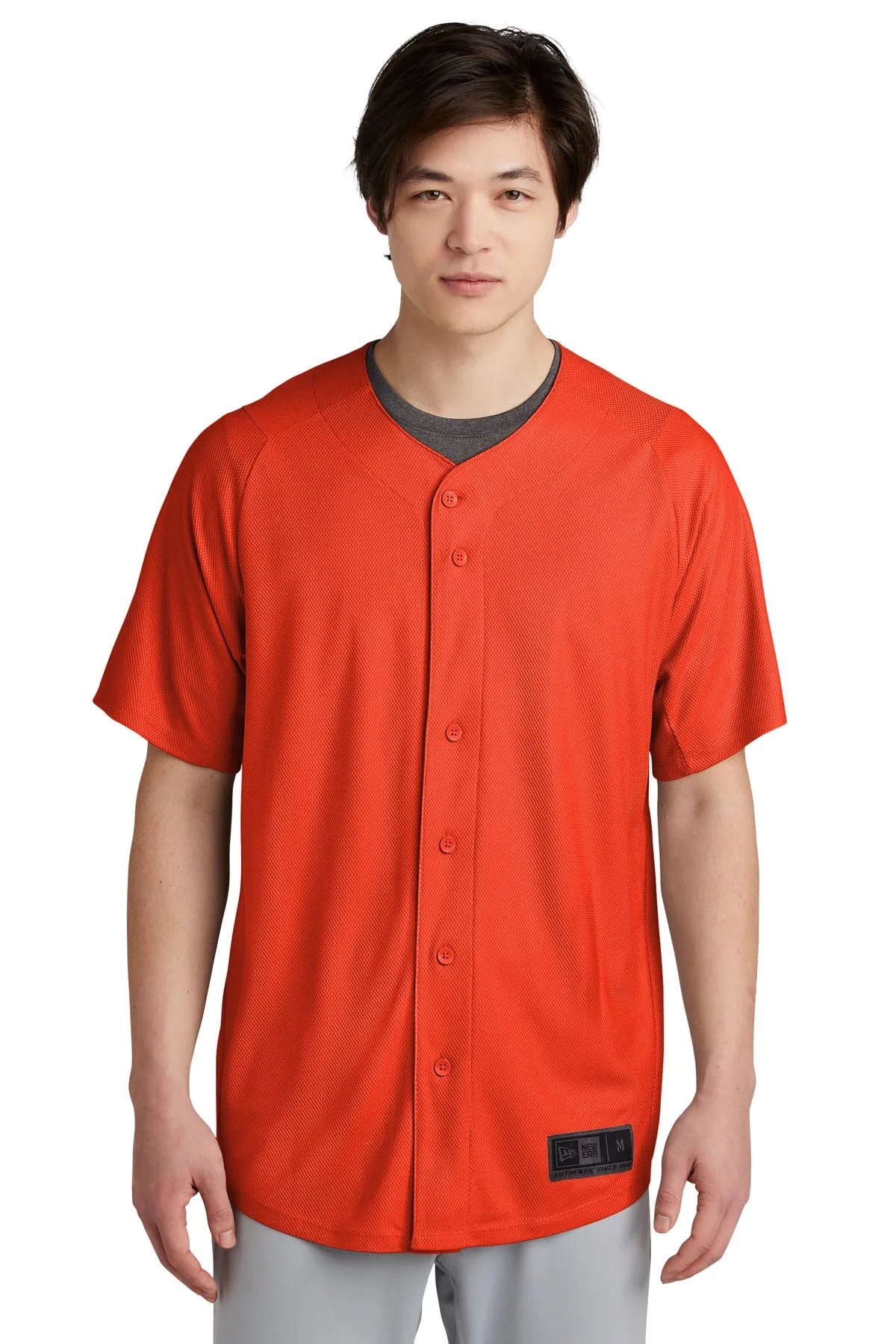 New Era Diamond Era Full-Button Jersey. NEA220