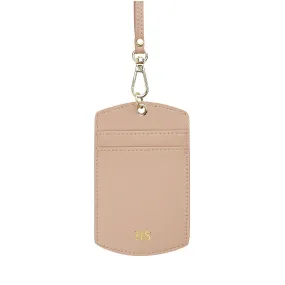 Nude - Saffiano ID Cardholder Lanyard