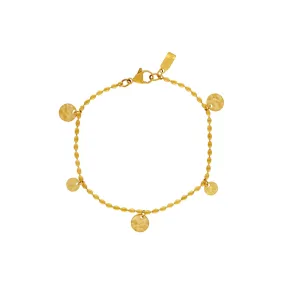 Passion Waterproof Dot Bracelet 18K Gold Plating