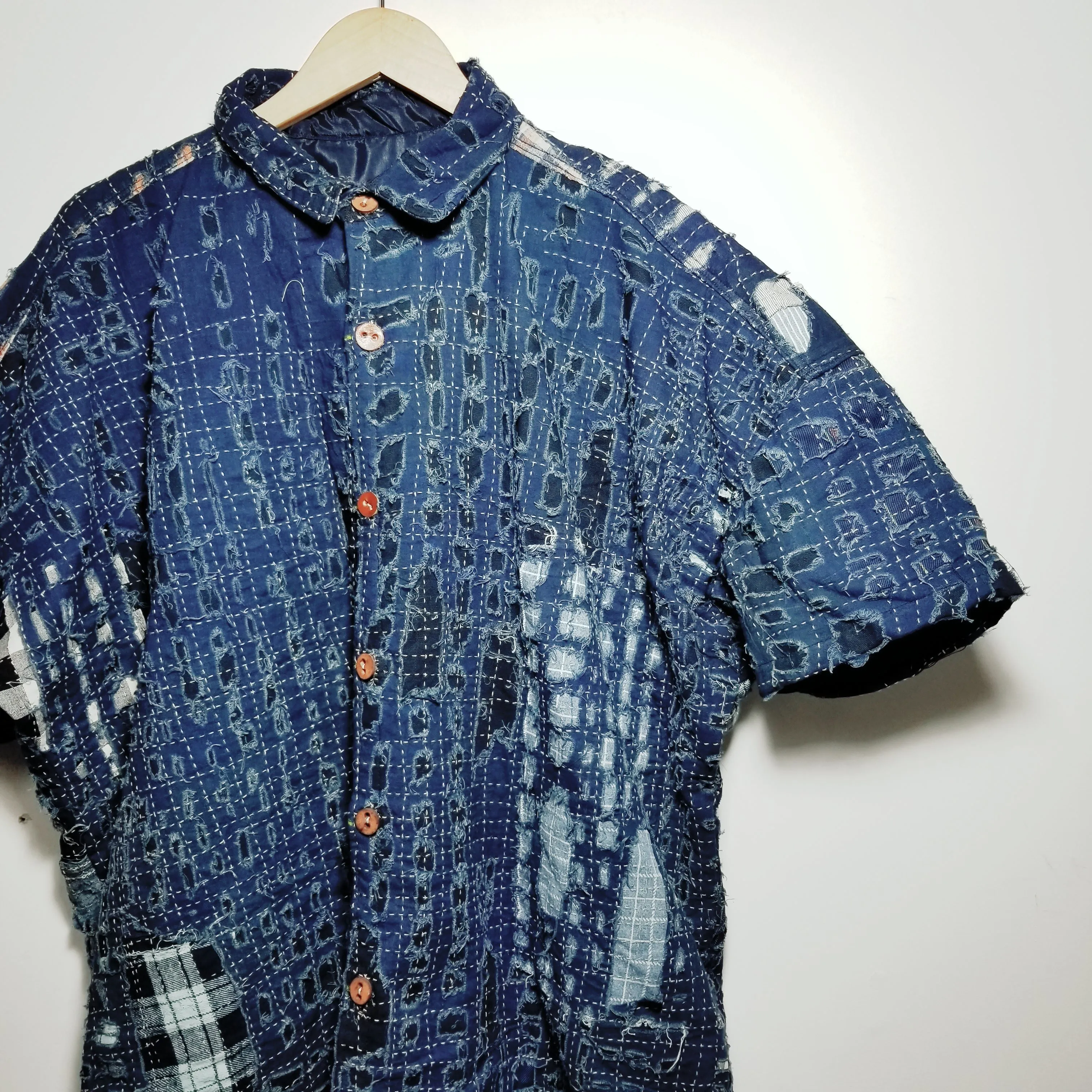 Patchwork Boro Indigo Sashiko Jacket