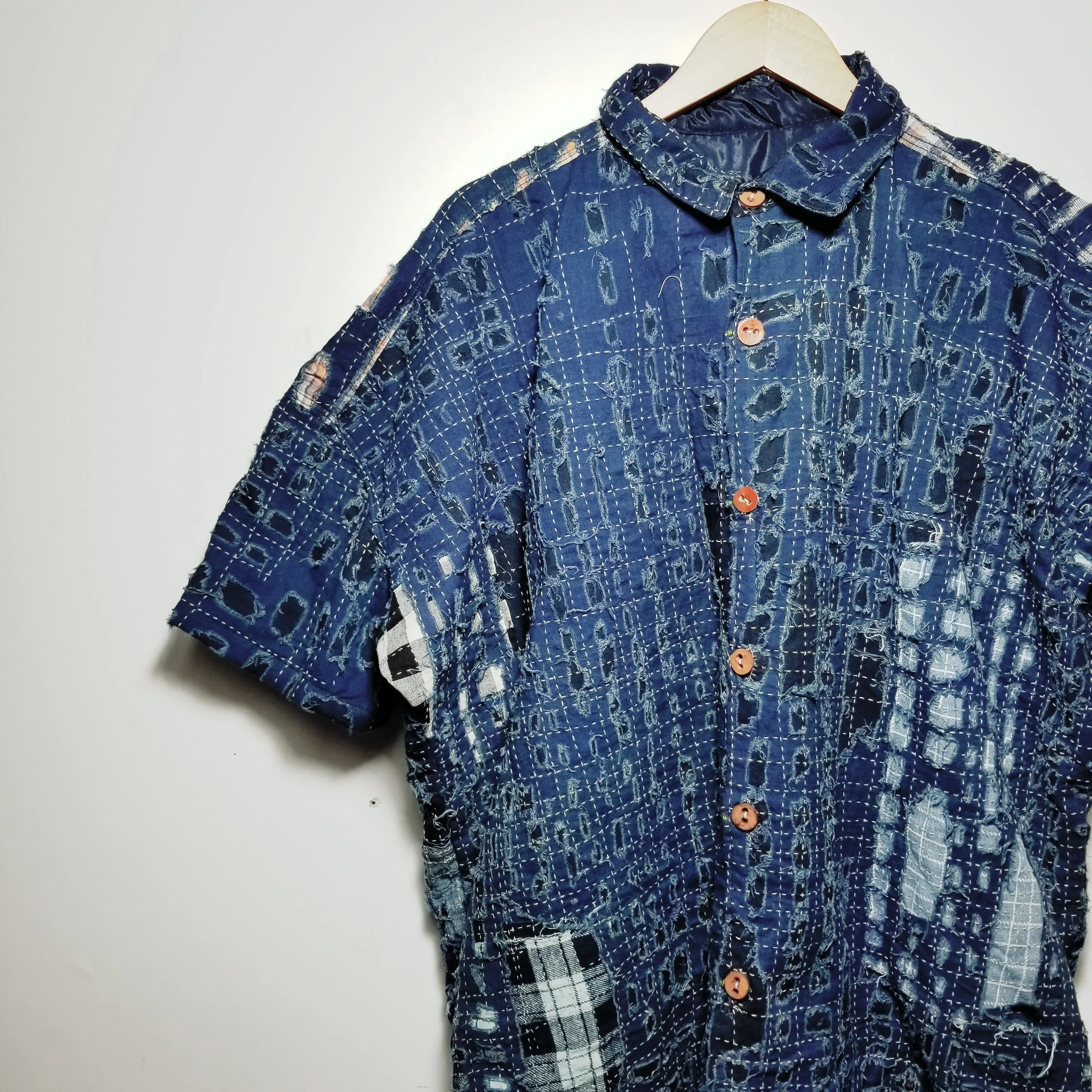 Patchwork Boro Indigo Sashiko Jacket