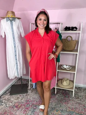 The Tomato Dress With Pockets