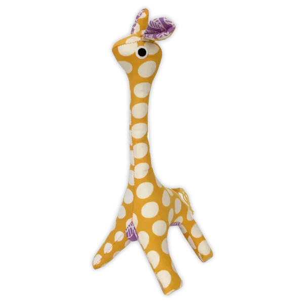 Yellow Scrappy Patchwork Baby Giraffe